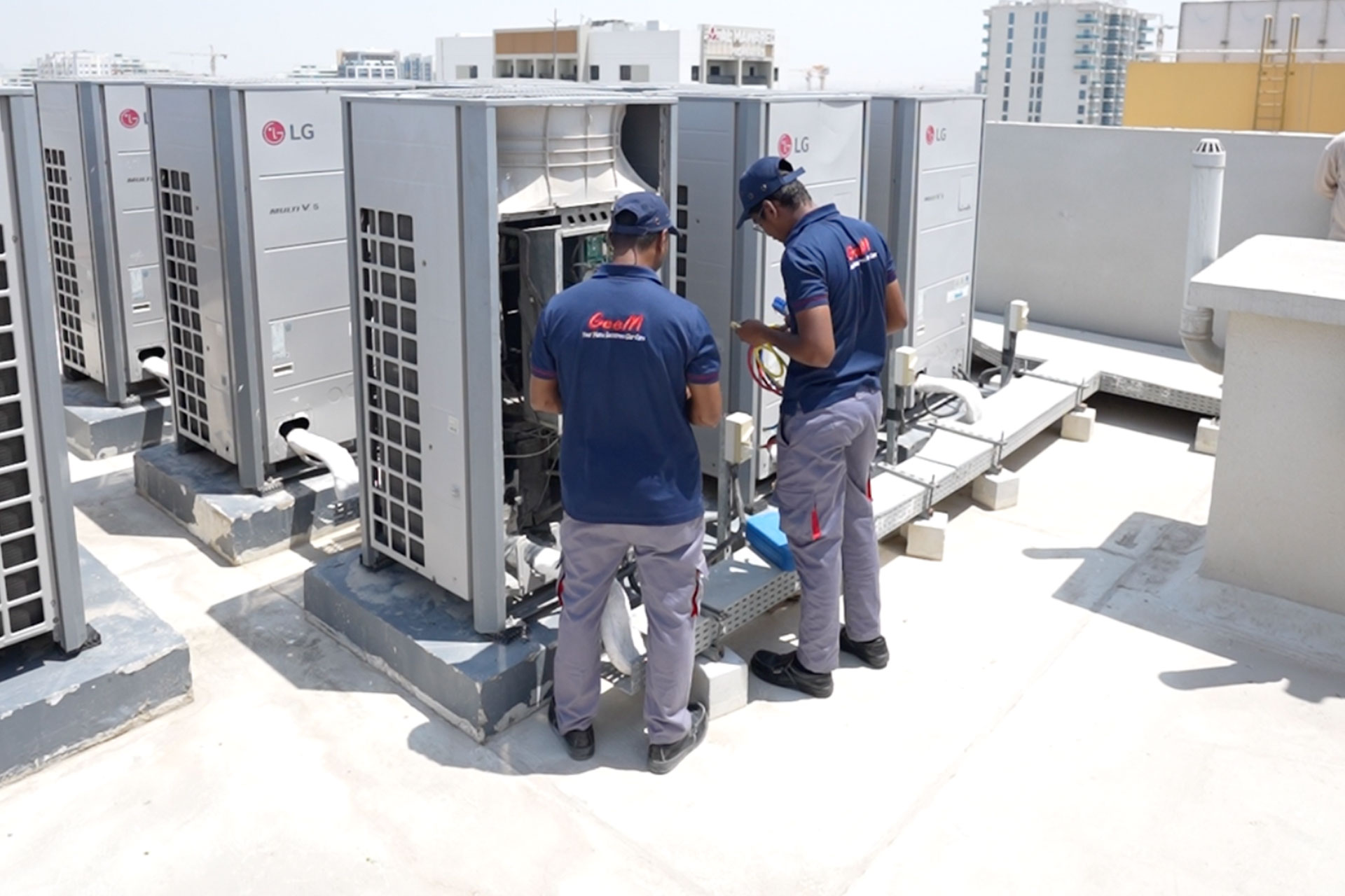 GeeM Home Team Members Fixing Electrical issues